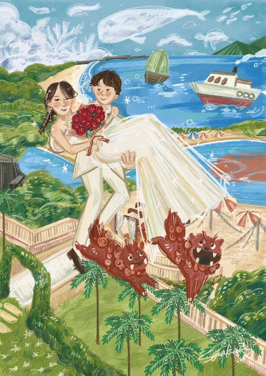 優しいタッチで似顔絵を描きます 絵本風の似顔絵を部屋に飾りませんか イメージ1