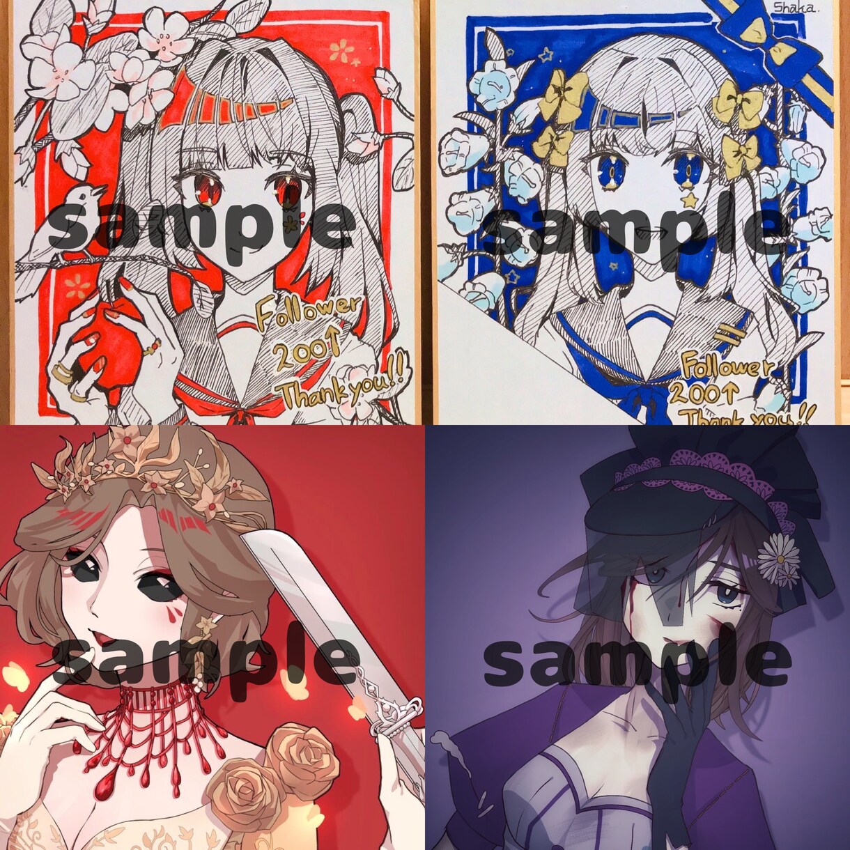 目立てるSNSアイコンお描きします 1000円〜アイコン制作承ります！ イメージ3