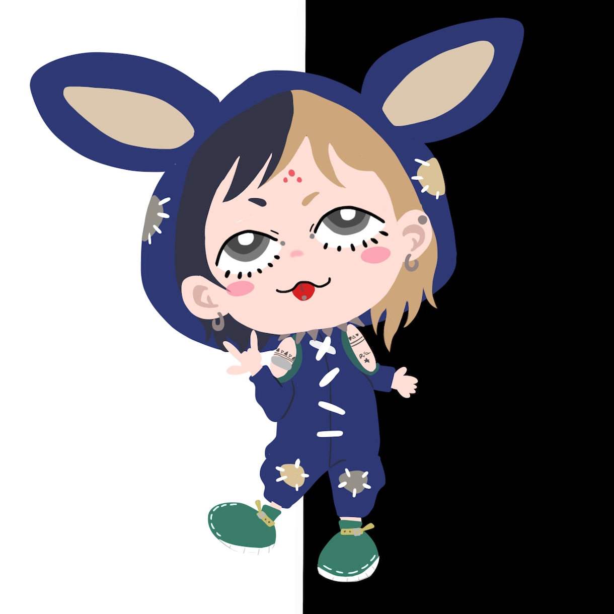 ちびキャラのアイコンを作成します ふんわりとした丸みを帯びた優しい可愛いイラストです。 イメージ2