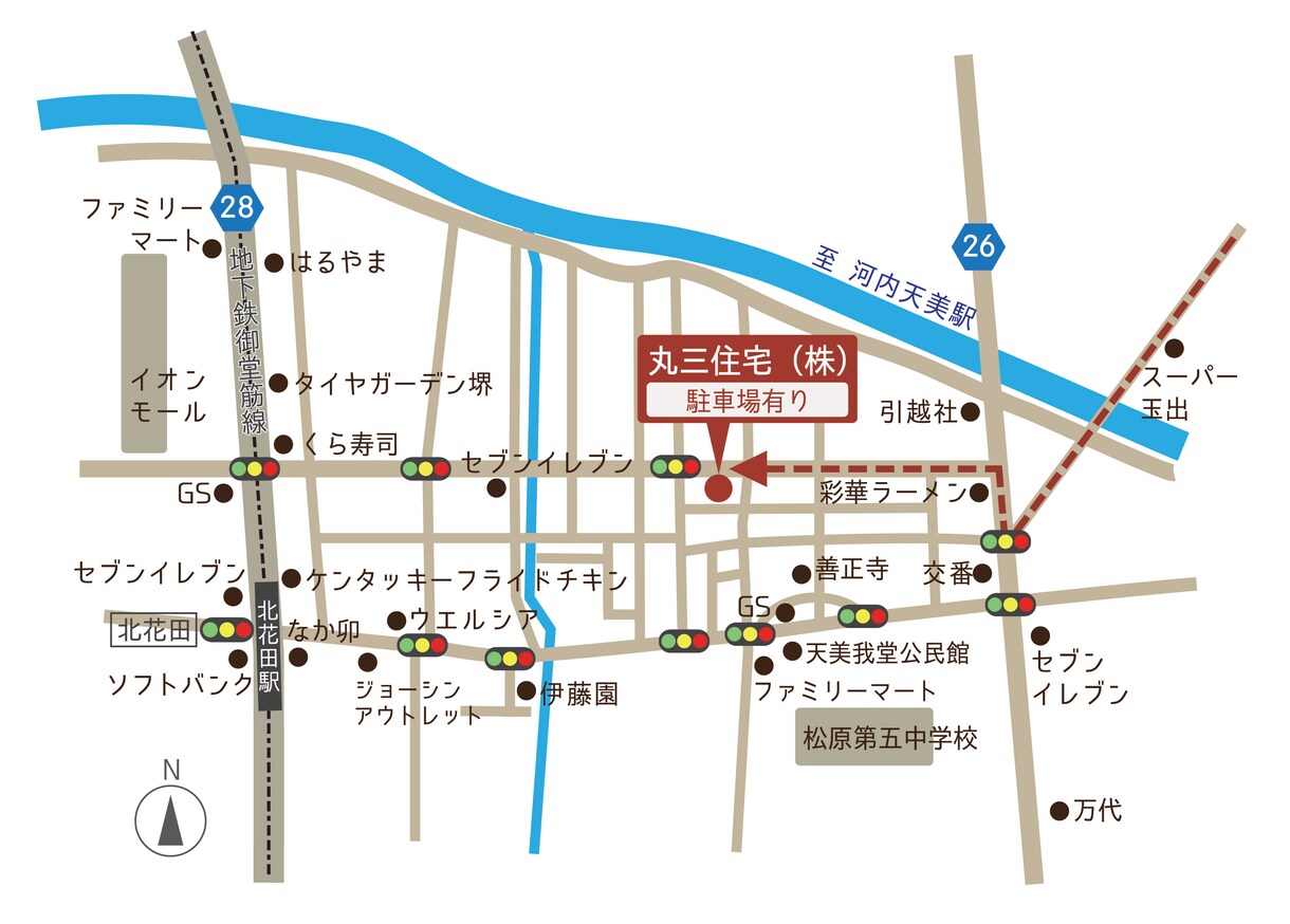 シンプル ＆ わかりやすい地図作成いたします 会社や店舗用に最適！ オリジナルの地図が欲しい方にオススメ！ イメージ2