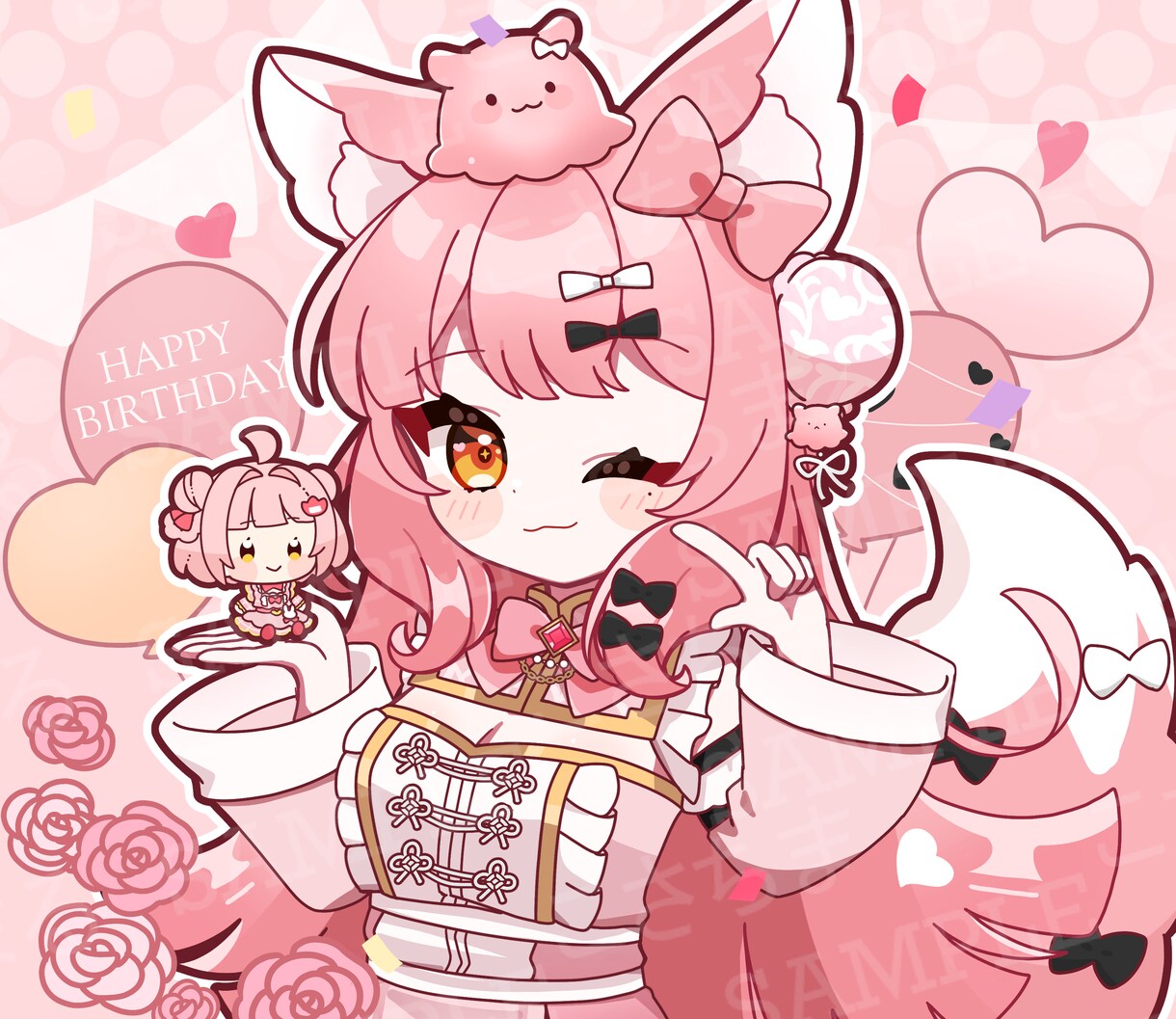 かわいいイラスト承ります グッズからアイコンまで幅広く使いやすい目を引くイラストです。 イメージ7