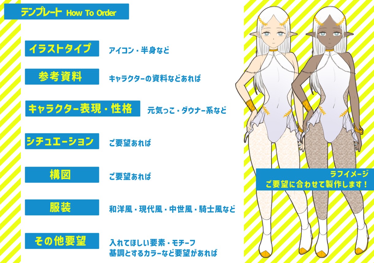 キャラクターデザイン・立ち絵承ります Vtuber･IRIAMに使用できるキャラクターを制作 イメージ4