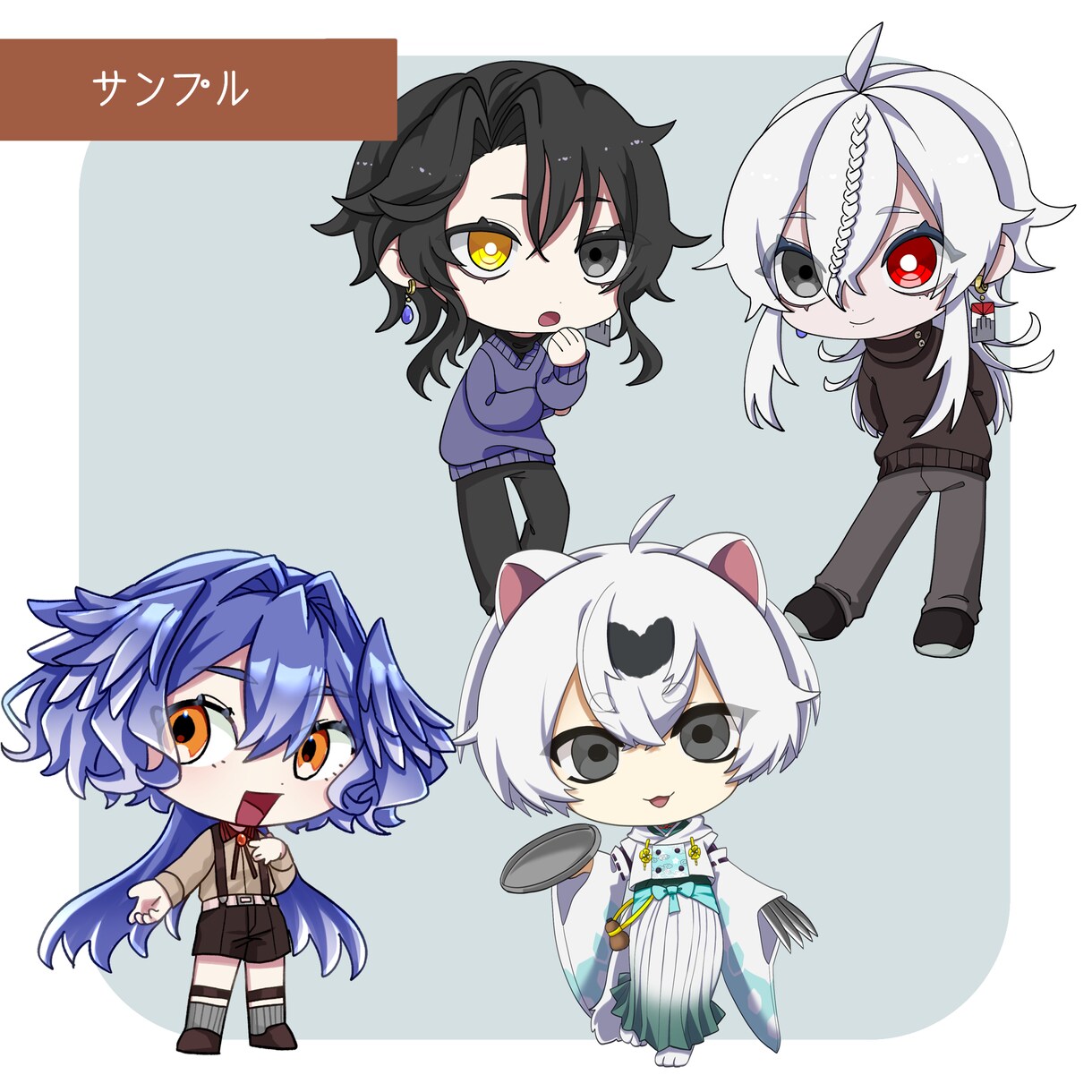 人外デザイン大歓迎！あなたのミニキャラを制作します スポニチ×東方コミケコラボ担当イラストレーターが制作します！ イメージ2