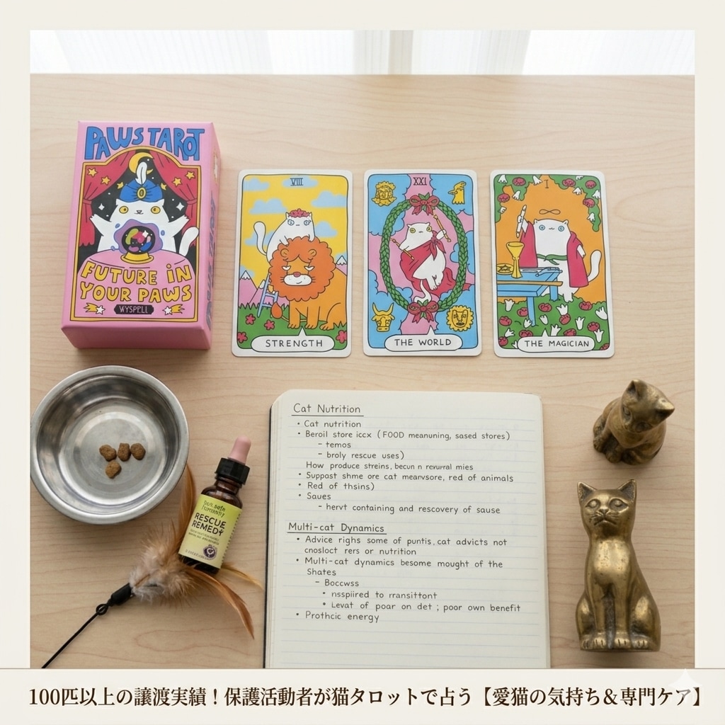 保護猫活動者が愛猫の心と健康を占います 譲渡実績100匹超！保護猫活動者が占う「愛猫の心と専門ケア」 イメージ1