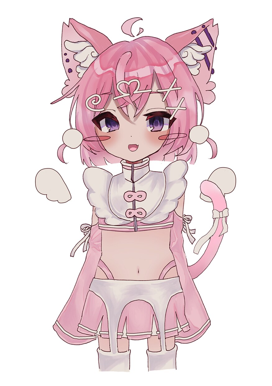 IRIAMで使える立ち絵をデザインして描きます 太ももまで描きます。デザインのイメージをお伝えください。 イメージ1