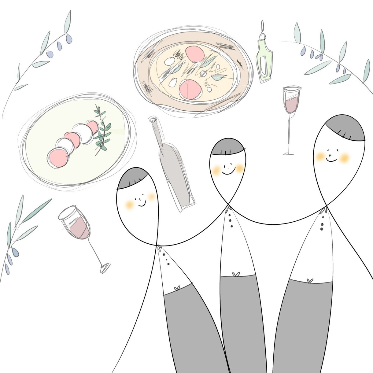 オリジナルイラス癒しの絵を描きます あなただけのオリジナル癒しイラストを描きます イメージ3