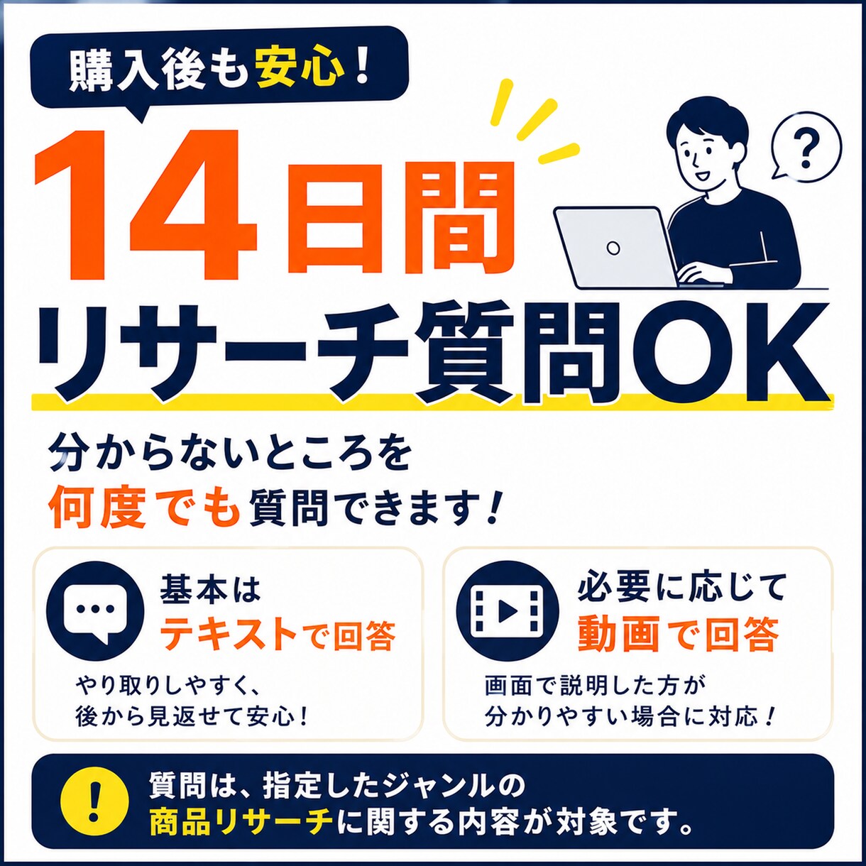 eBay・Etsyの1ジャンルを深掘りします 商品リサーチを１時間の実演動画3本＋14日間質問対応 イメージ4