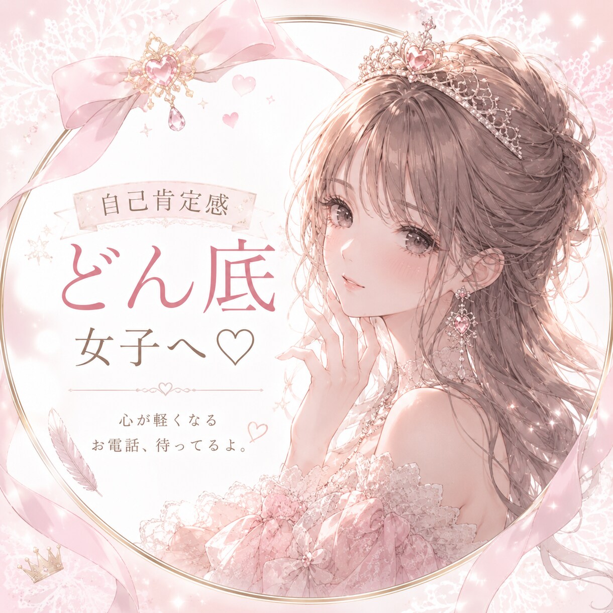 女の子専用♡がんばるのをやめてお姫様に戻します 女の子はみんな生まれながらのお姫様。ひとりで悩まないでね イメージ1