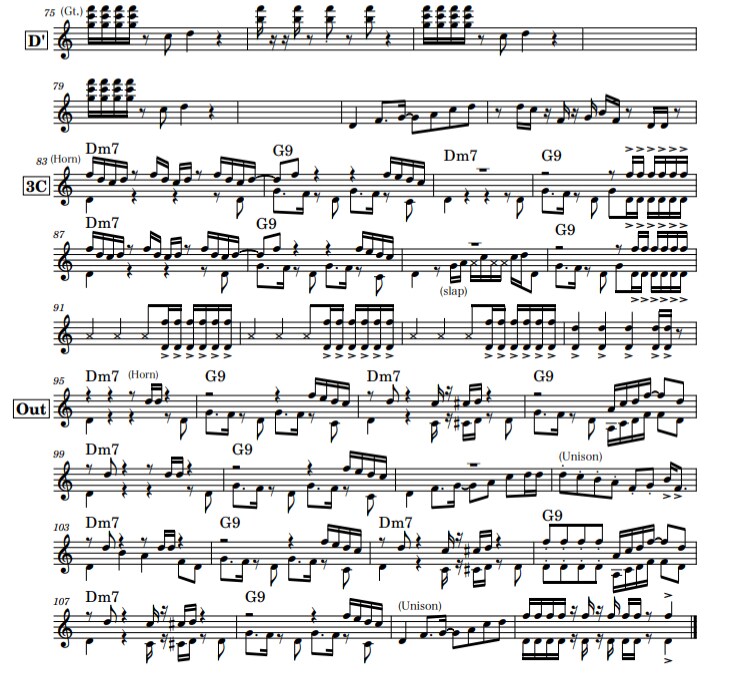 コード譜、マスター譜の作成をします スタジオ音源はもちろんライブ音源にも対応します イメージ1
