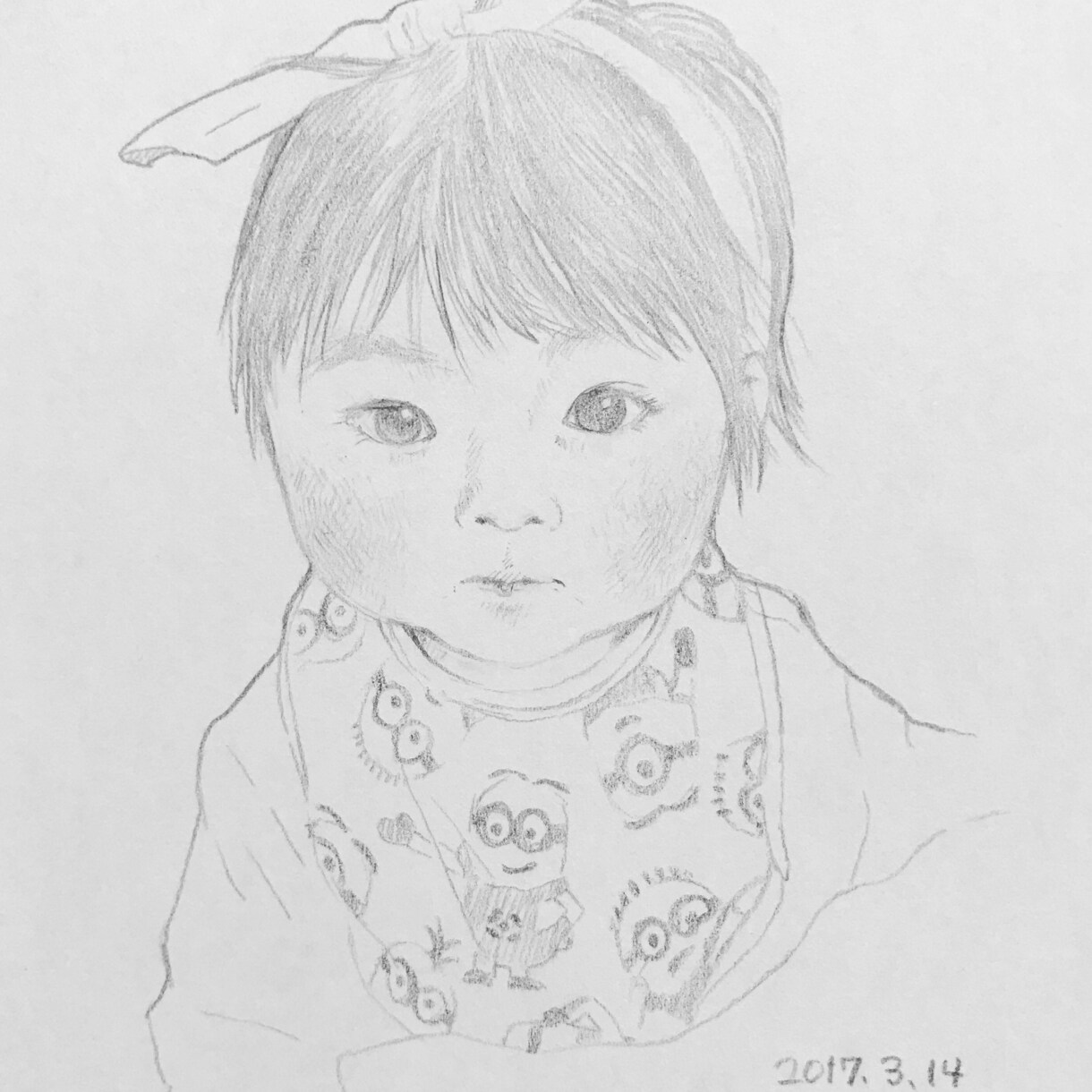 赤ちゃんやペットの似顔絵承っております 赤ちゃんの成長やペットとの思い出に残したい方 イメージ1