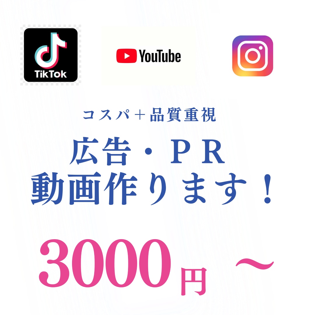 ＰＲ・広告動画作成します 長期・継続も大歓迎！安定供給致します！ イメージ1