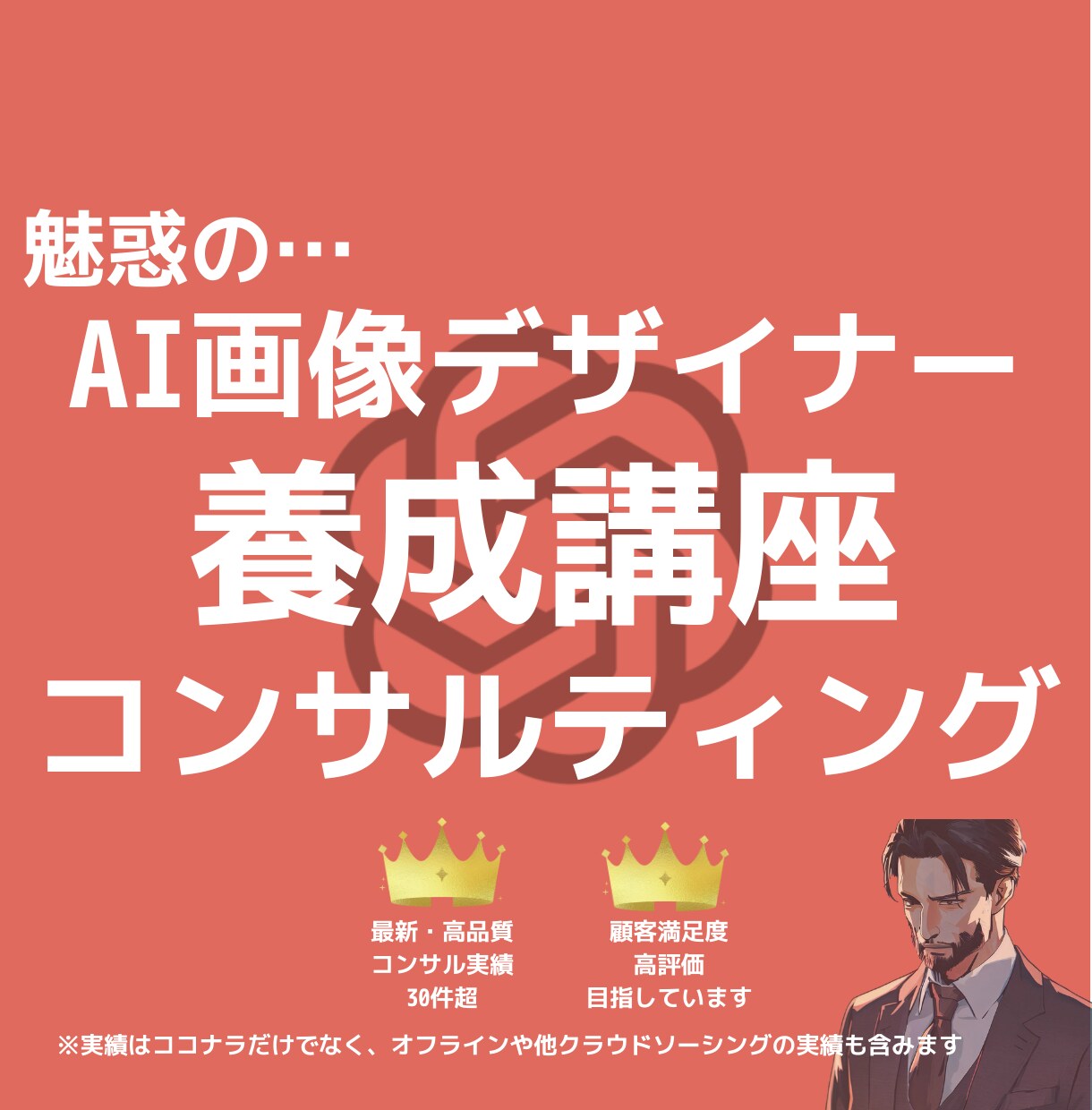 30分仕事で活きるAIデザイナーに育成します 低価格で手厚くサポート！初心者でもすぐ使えるようにします！ イメージ1