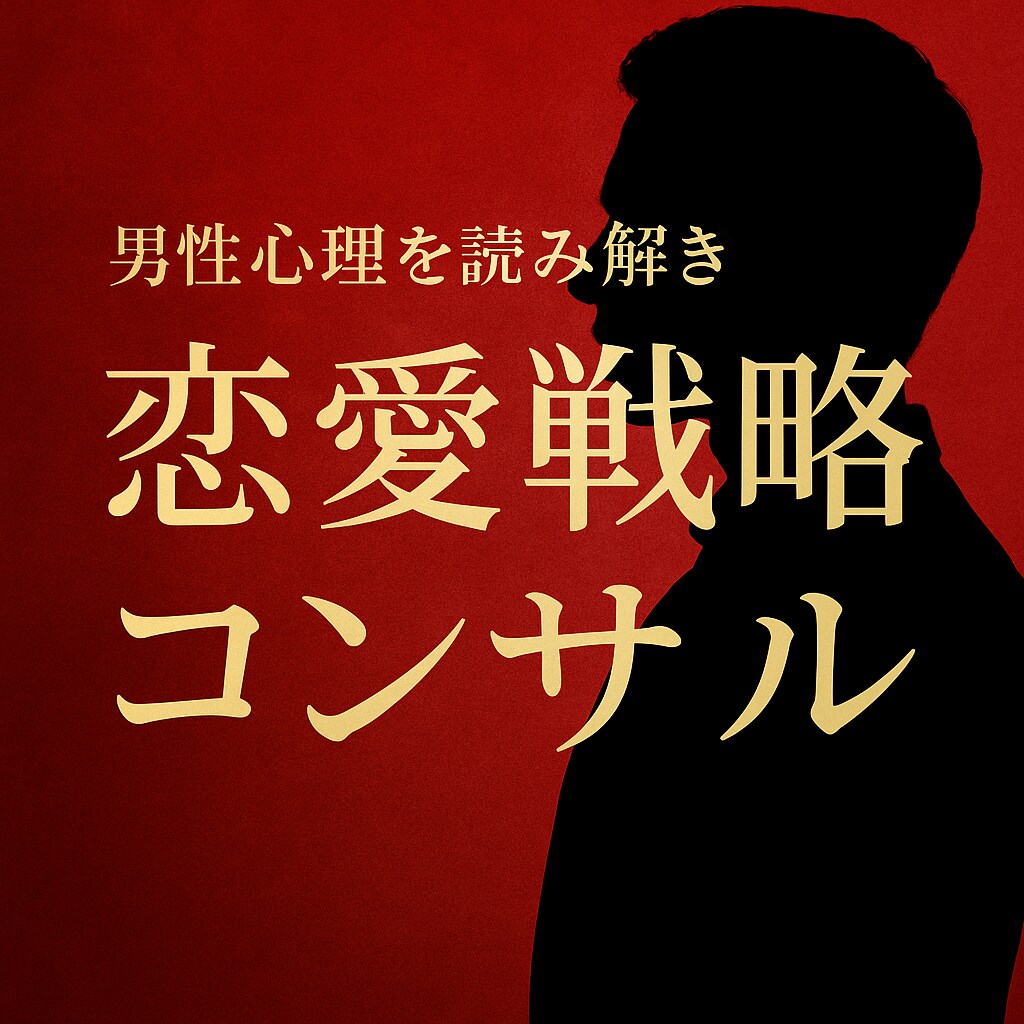男性心理を読み解き、恋愛戦略を立てます 男性視点で現状分析と恋愛戦略を徹底サポート イメージ1