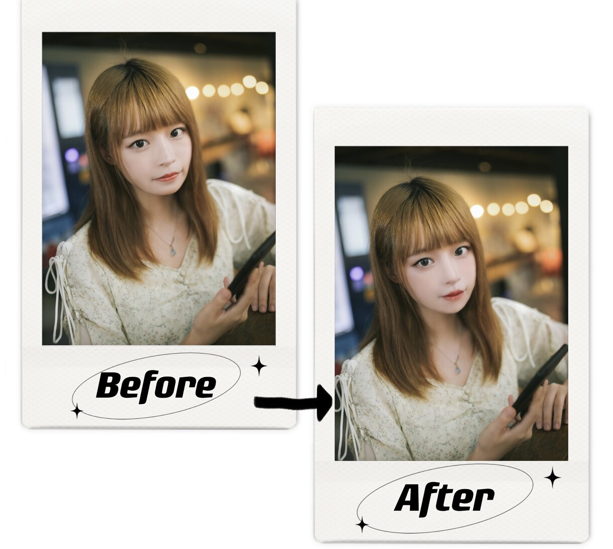 お得に❗整形人物レタッチします 理想を纏って、より綺麗な写真へ イメージ3