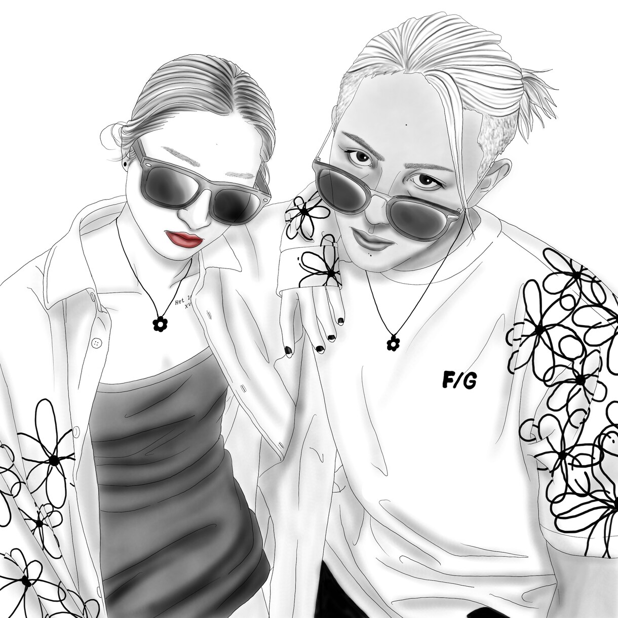 あなたの要望に合ったオシャレな似顔絵を描きます ファッションデザイナーが描くオシャレなあなたを✨ イメージ10
