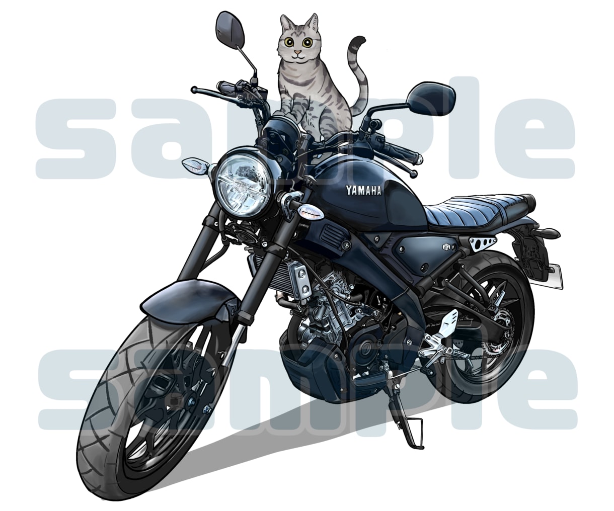 動物やマスコットキャラクターと車・バイクを描きます 商用・プレゼント・グッズ・ステッカーに◎乗物単体でもOK イメージ8