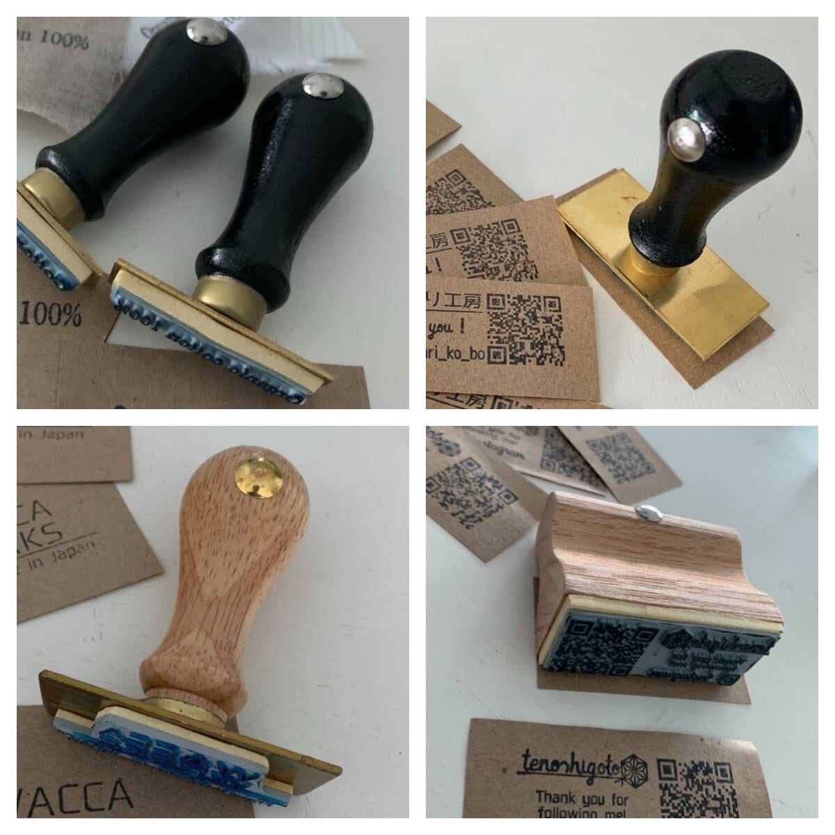フルオーダー オリジナルショップスタンプ作成します お名前＆ご住所ハンコ50×20mm　領収書請求書封筒に最適 イメージ3