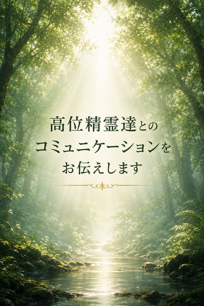 高位精霊達とのコミュニケーションをお伝えします 自然界へ深く親しみのあるあなた様へ イメージ1