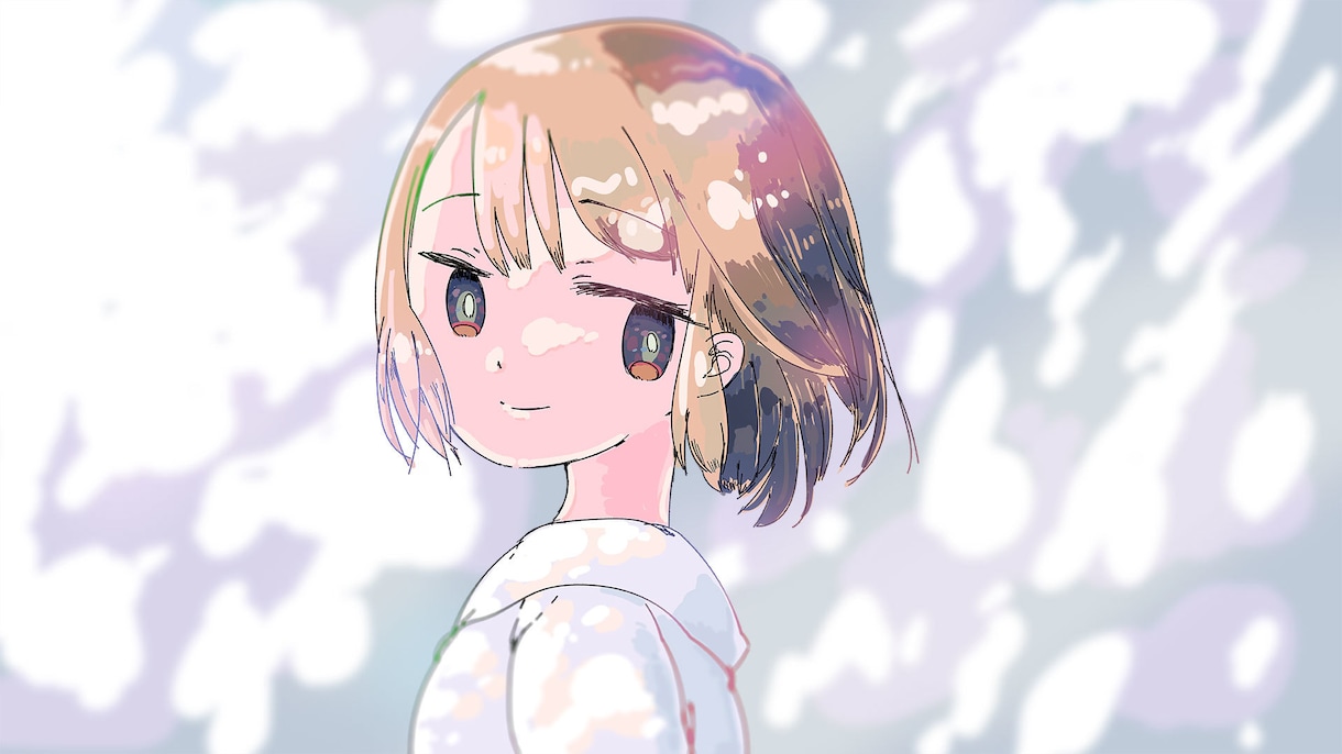 シンプルめ背景のオリジナルイラスト作成します 歌ってみた/オリジナルMV等のイラストを制作します イメージ5