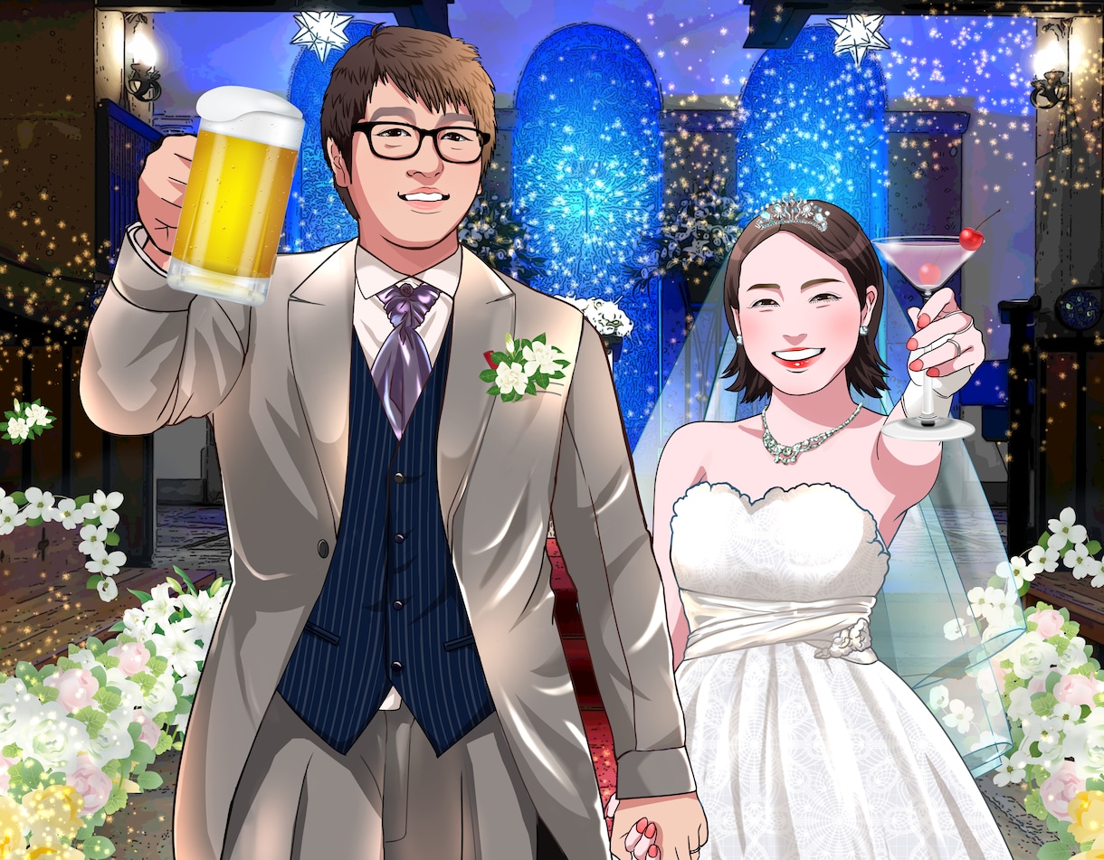 2種類の絵柄から選べる似顔絵描きます ①ちょいリアル②ミニキャラ　あなたの好みはどちら！？ イメージ10
