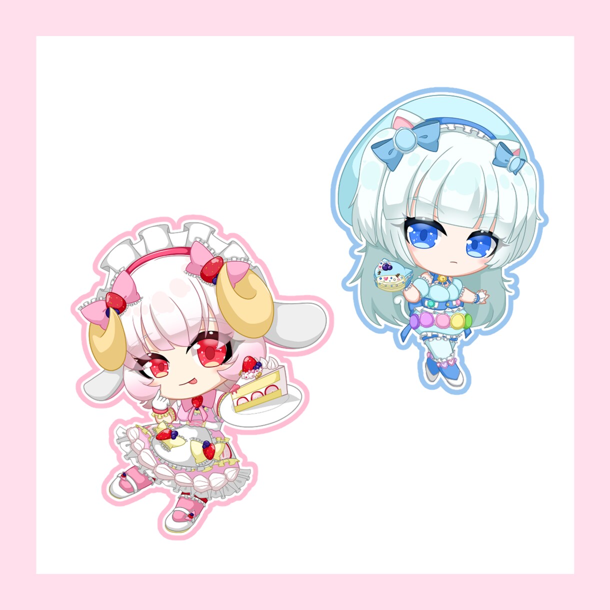 相談OK！かわいいデフォルメイラスト描きます 商用利用相談もOK！グッズやアイコンなどにいかがですか？ イメージ6