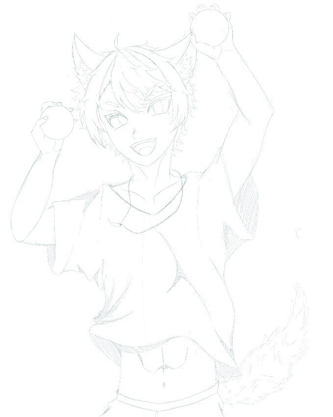 アニメ風男の子のイラストを作成致します アニメ風の男の子、犬耳、猫耳などの獣人を描くのも得意です！ イメージ2