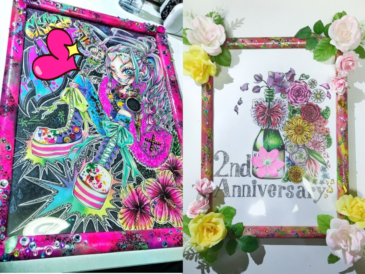 手描き、アナログの絵配送します プレゼントやインテリアなどに！ イメージ3