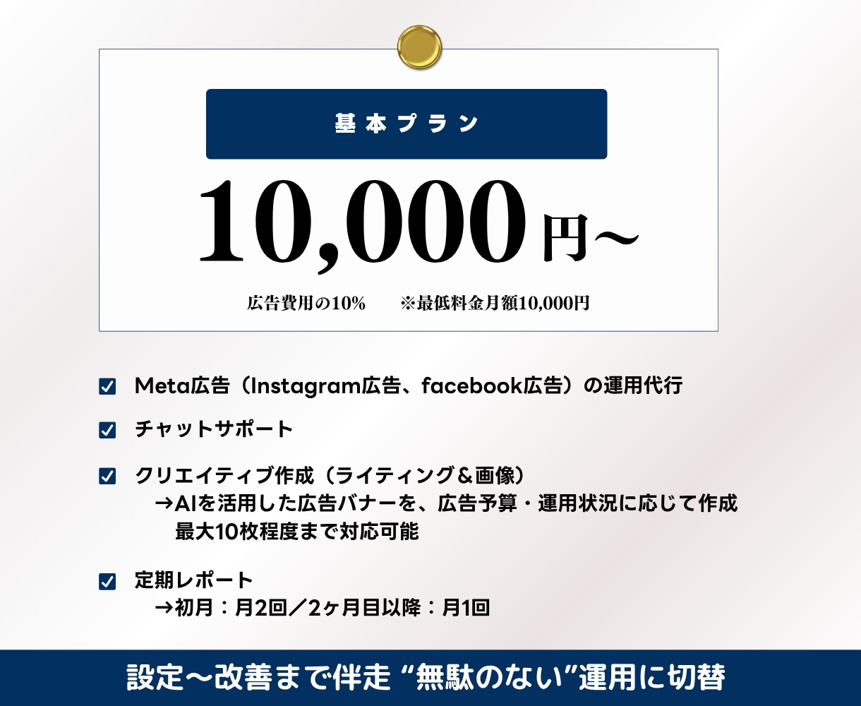 残1｜プロがMeta広告運用丁寧に代行します 【Instagram/Facebook】コスパ良く運用提供 イメージ4