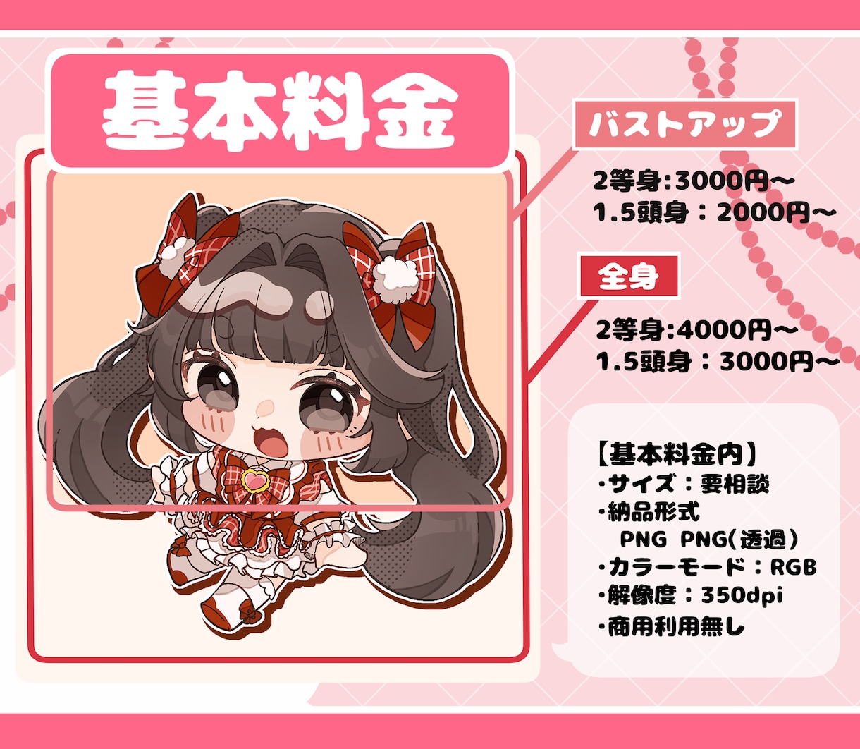 かわいいSDイラストお描きします SDイラストお描きします！グッズ・立ち絵・配信等で是非！ イメージ2