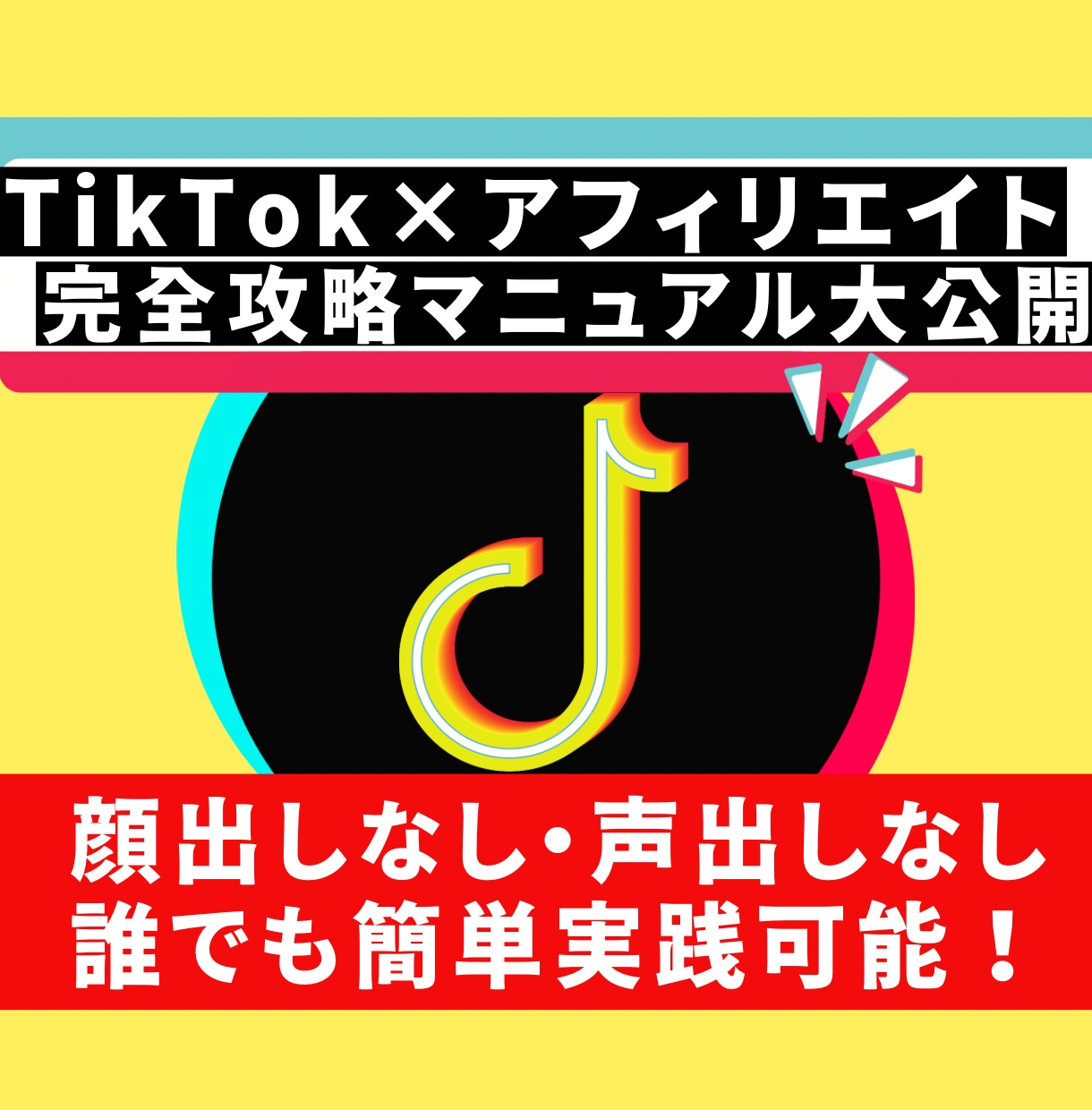 TikTok×アフィリエイトで稼ぐ方法教えます 顔出し声出しなしでTikTok×アフィリエイト完全攻略！ イメージ1