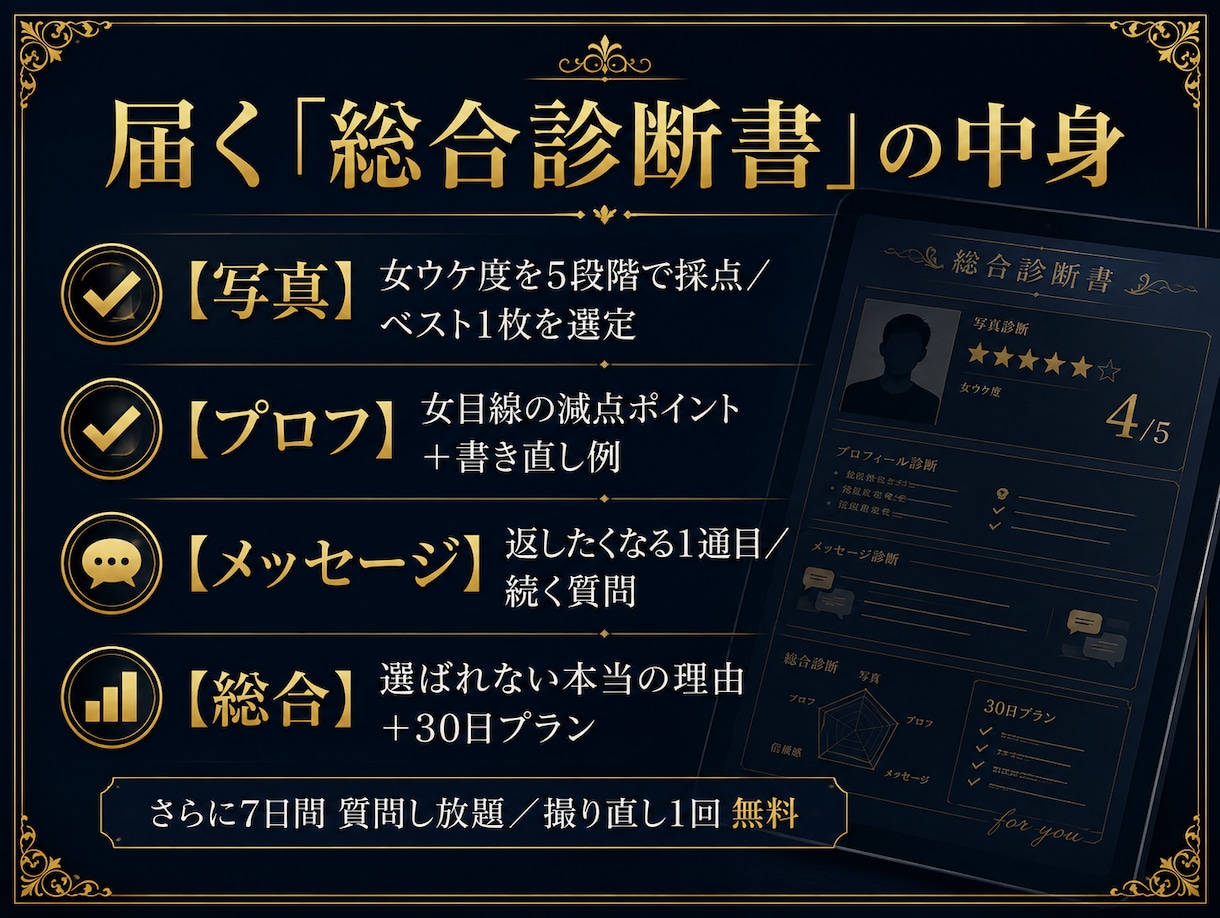 アプリで選ばれ選んだ女が総合診断します アプリで上位→結婚した女が写真もプロフもLINEも本音で診断 イメージ2