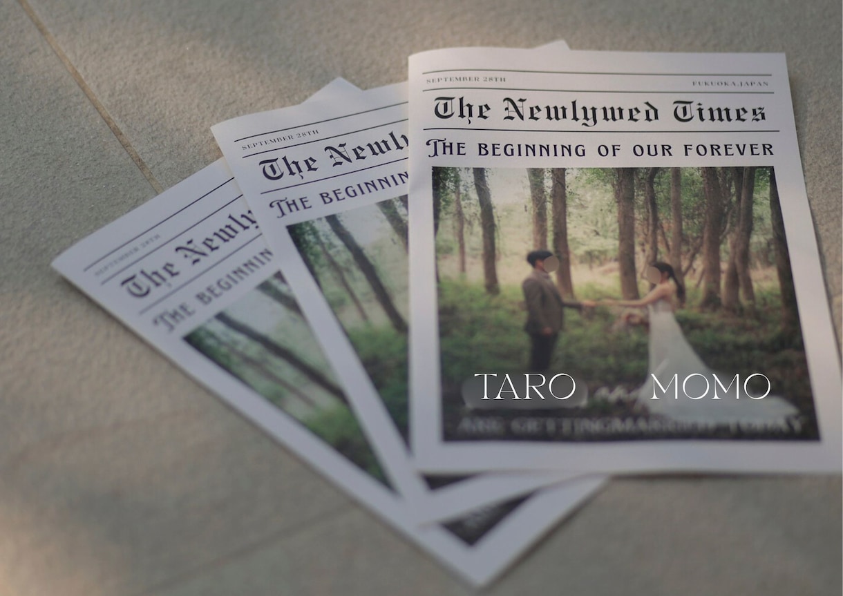 結婚式【英紙風席次表】丸投げできます シンプルおしゃれな席次表♪お好みの紙に印刷するだけ◎ イメージ1