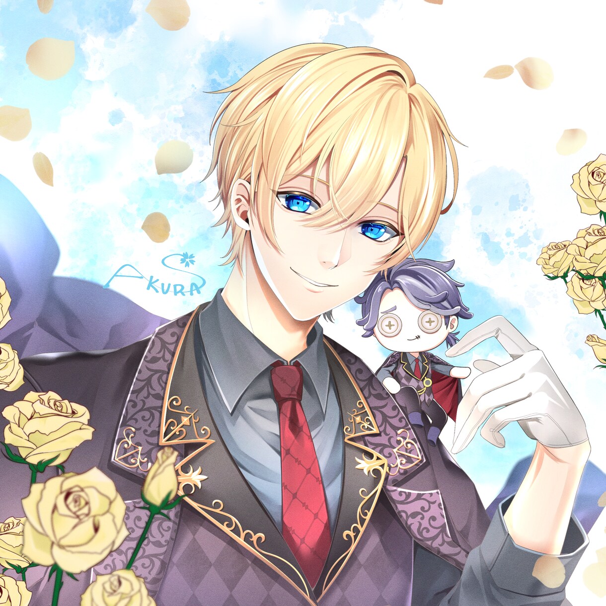 イケメン男子のアイコン描きます 乙女ゲーム風イケメンのアイコンを作成します イメージ3