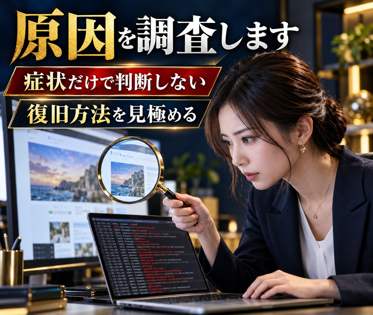 WordPressのエラー・不具合を復旧します 真っ白・500エラー・ログイン不可を原因から復旧 イメージ6