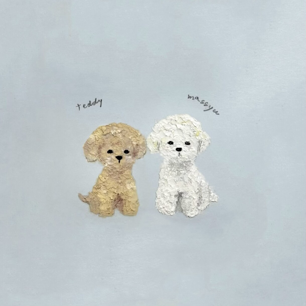 オイルパステルであなたの愛犬を可愛く描きます ゆるキャラ雰囲気とパステルカラーでアイコンにピッタリ！ イメージ7