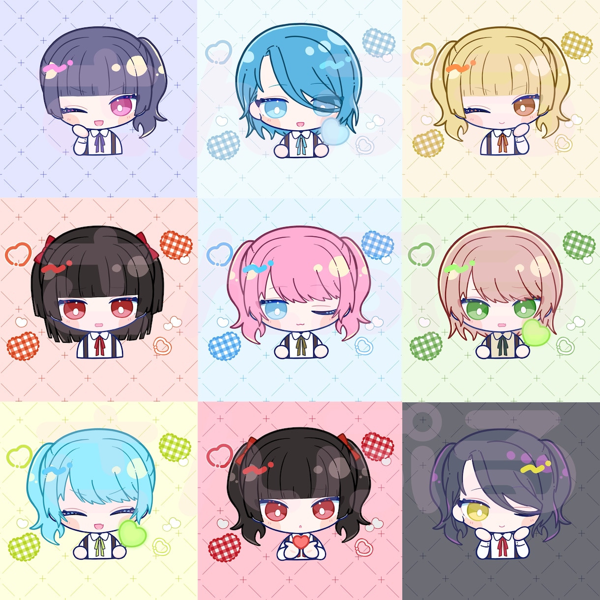 かわいい！あなただけのデフォルメイラスト作成します 表情差分やグッズ制作も◎商用利用OK！ イメージ2
