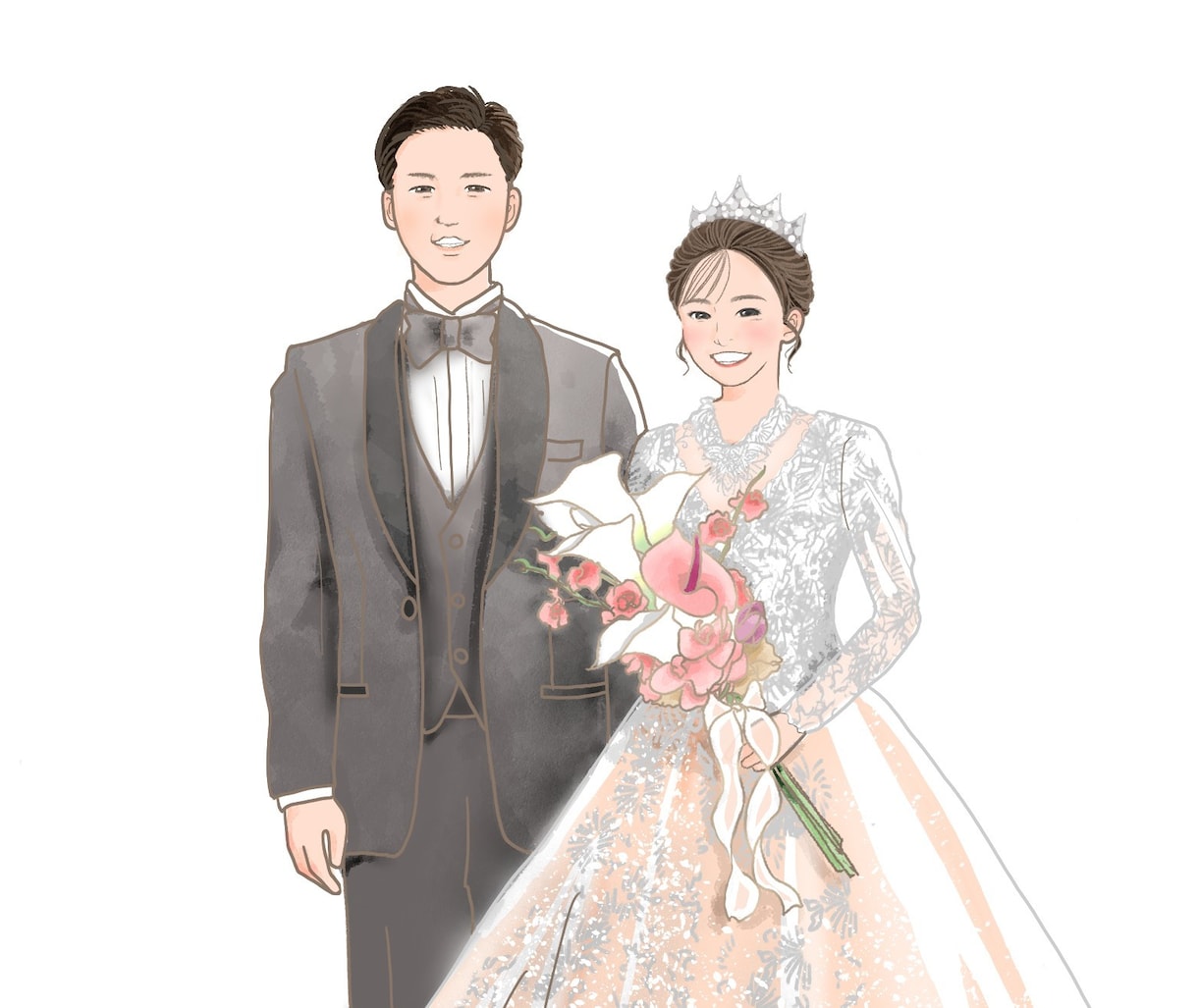 結婚式後もずっと飾りたくなる結婚証明書お描きします ナチュラルで洗練された、特別な１枚を イメージ5