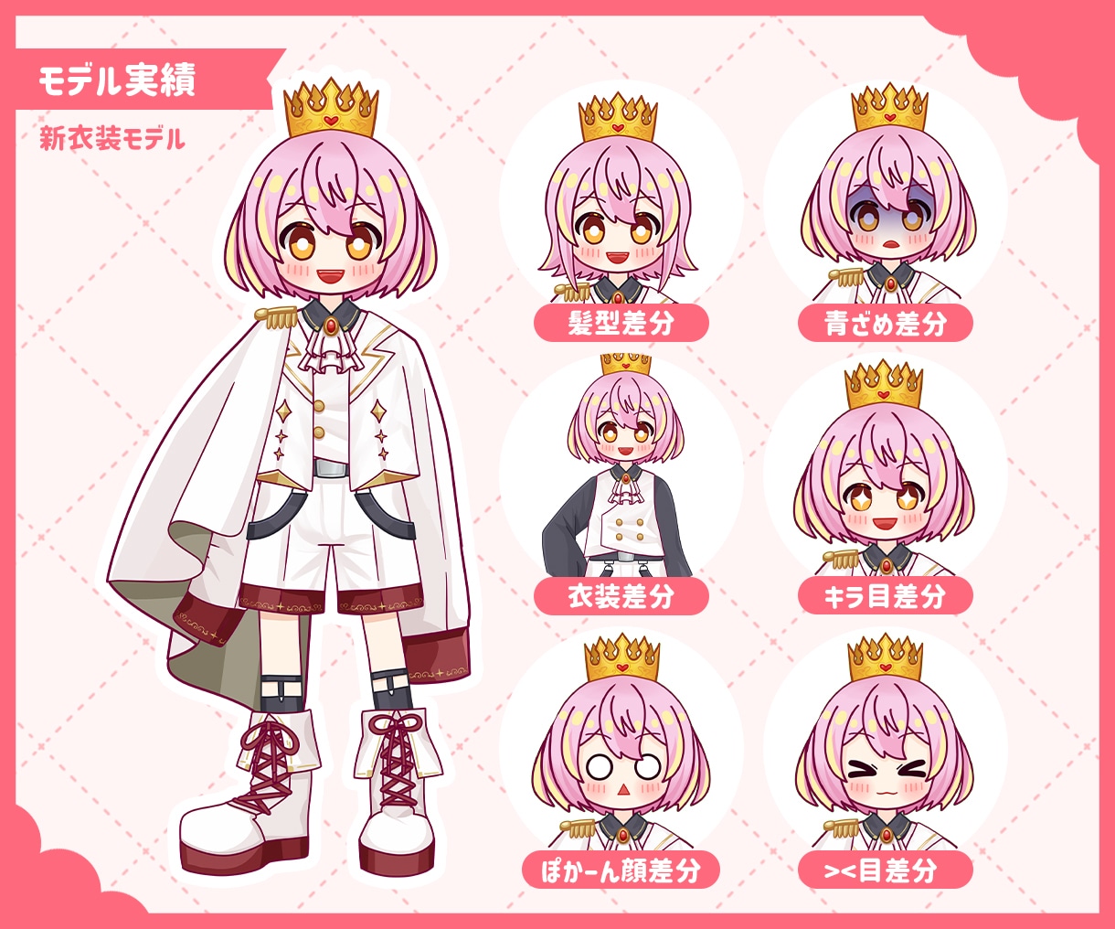 デフォルメイラストのLive2Dモデル作ります POPなイラストのデフォルメミニキャラVtuberになろう！ イメージ5