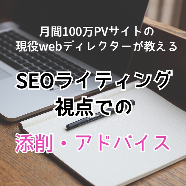 SEO視点での添削アドバイス行います ブログの書き方が分からない方、初心者向け イメージ1