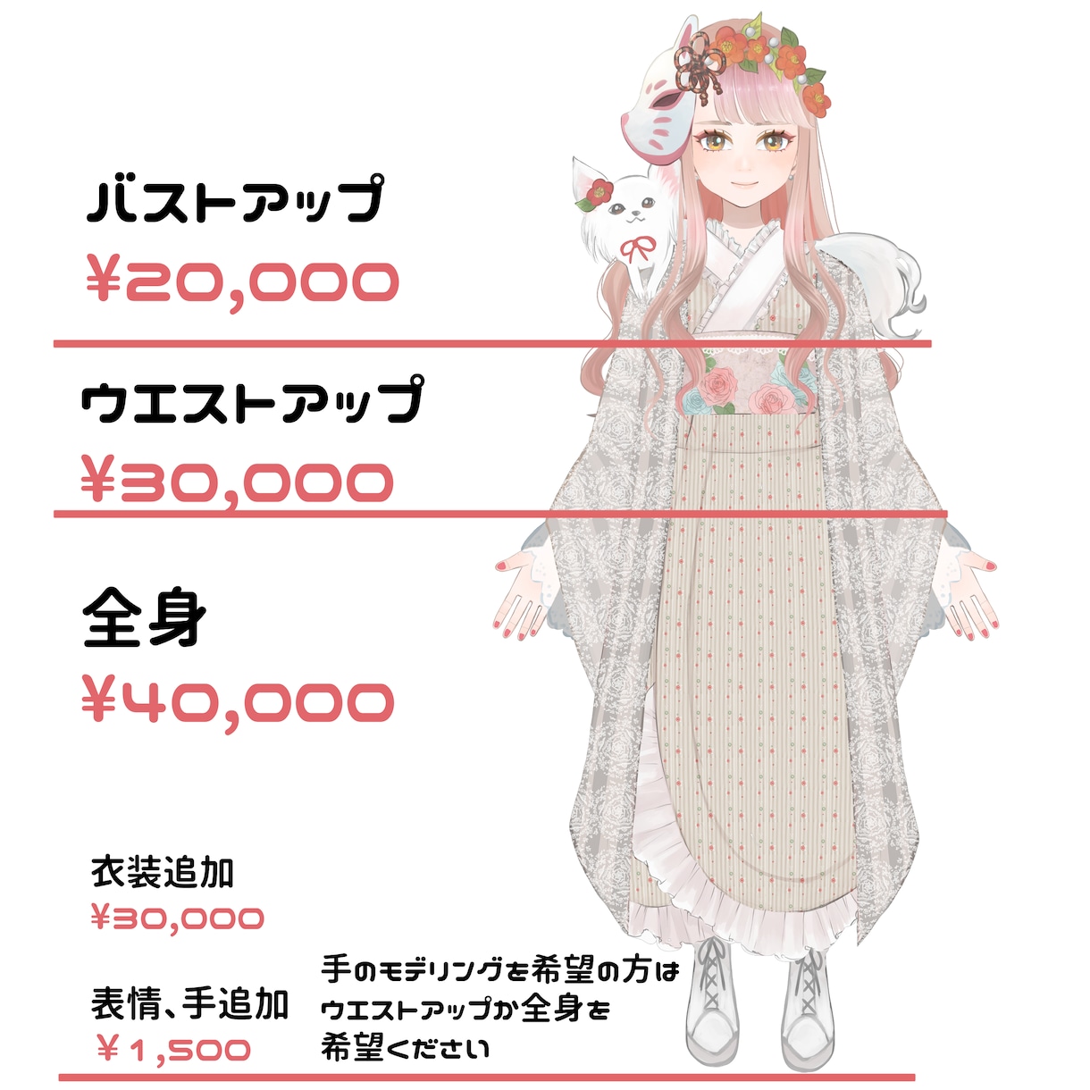 live2Dのキャラデザからモデリングまで作ります Vtubrになりたい方！現役Vtubrにお任せ！価格 イメージ2