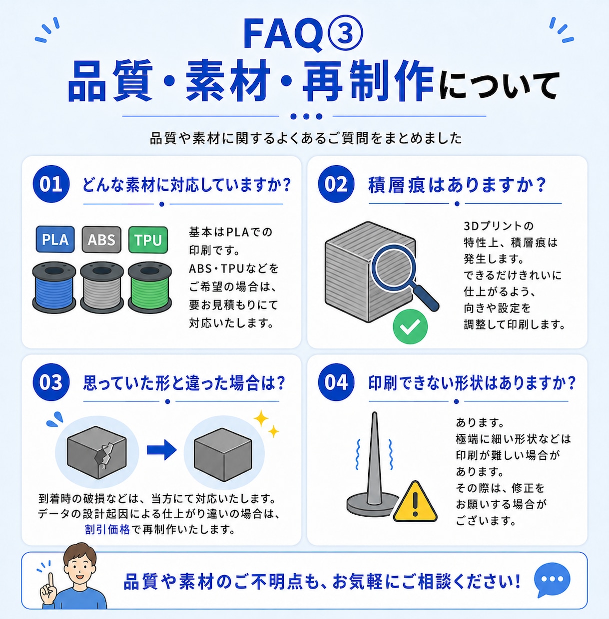 3Dプリンターでお持ちの3Dデータを印刷代行します 1個から大量注文まで丁寧に3Dプリント！ イメージ9