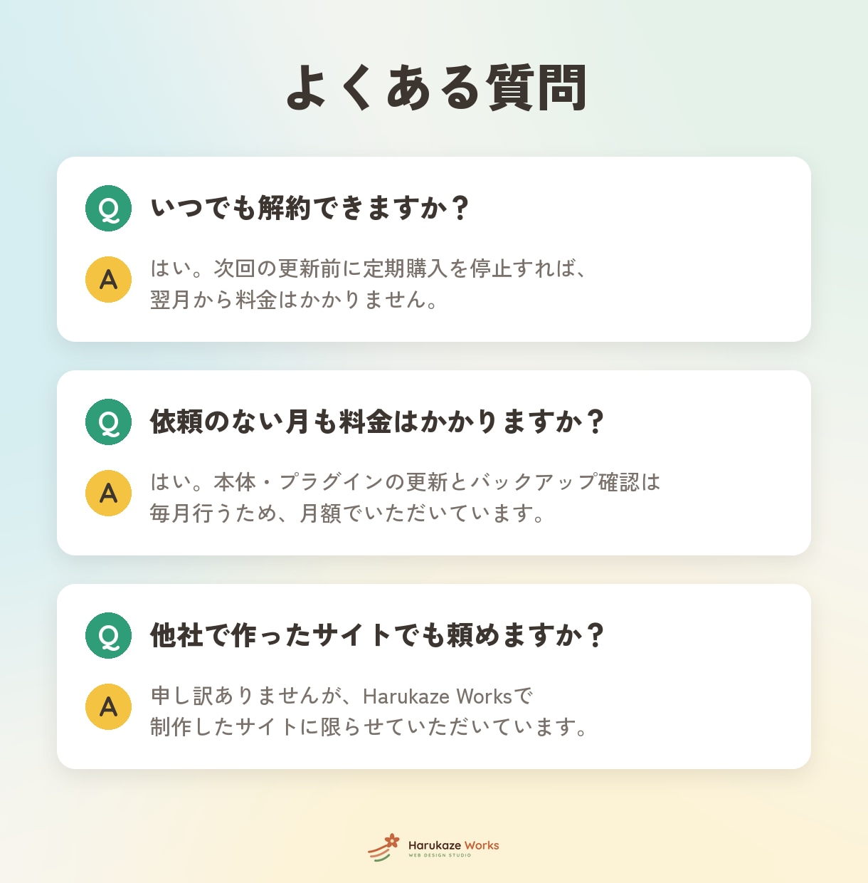 WordPressサイトの保守を月額で承ります 当方で制作したサイト専用｜更新・バックアップ確認・差し替え イメージ4