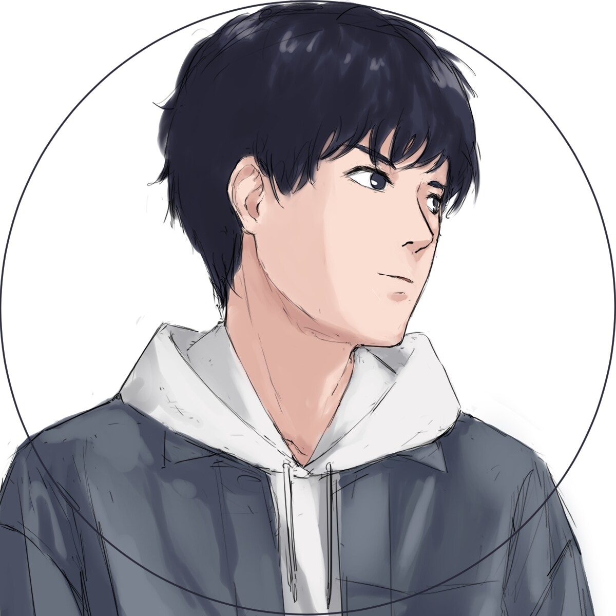デフォルメしすぎないアニメ調似顔絵アイコン描きます どのSNSでも使いやすいデフォルメ具合 イメージ9