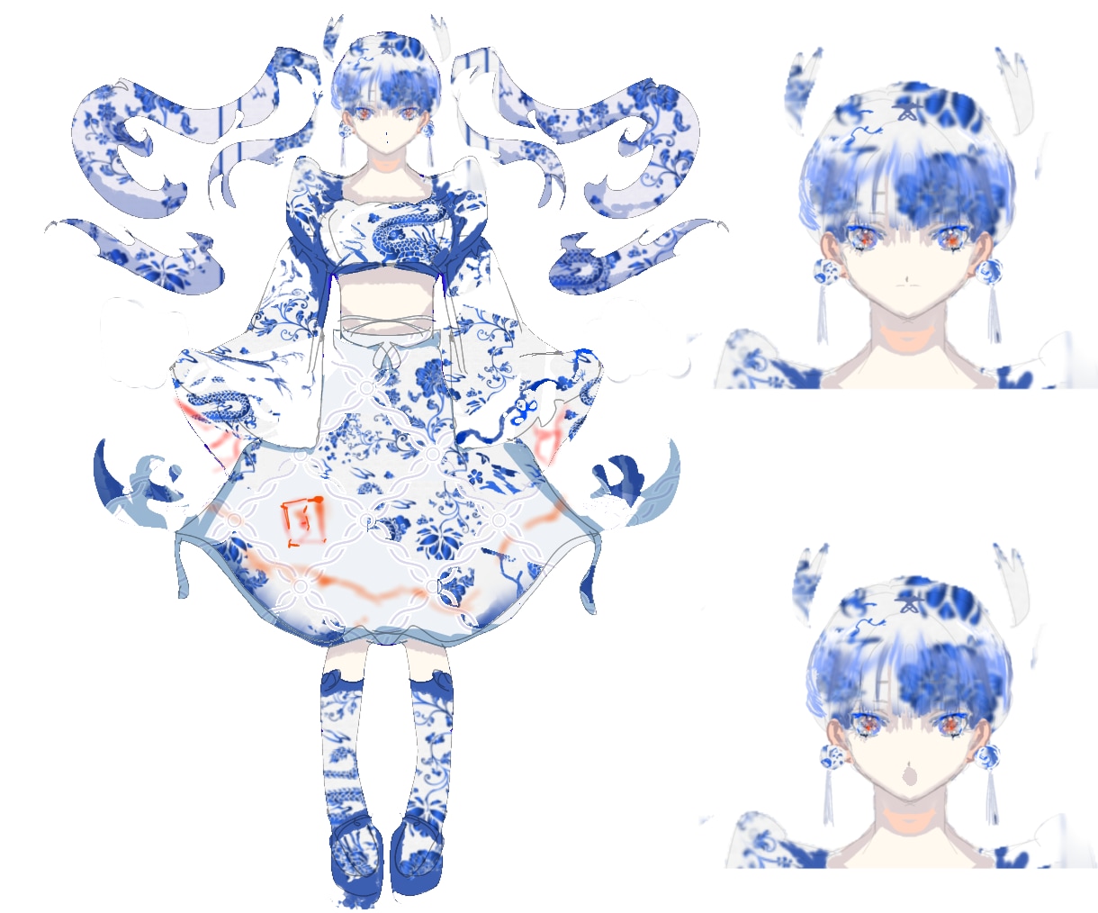 目を引く衣装とキャラクターデザインします 現役イラストレーターがあなたの世界観に寄り添い作成します イメージ2