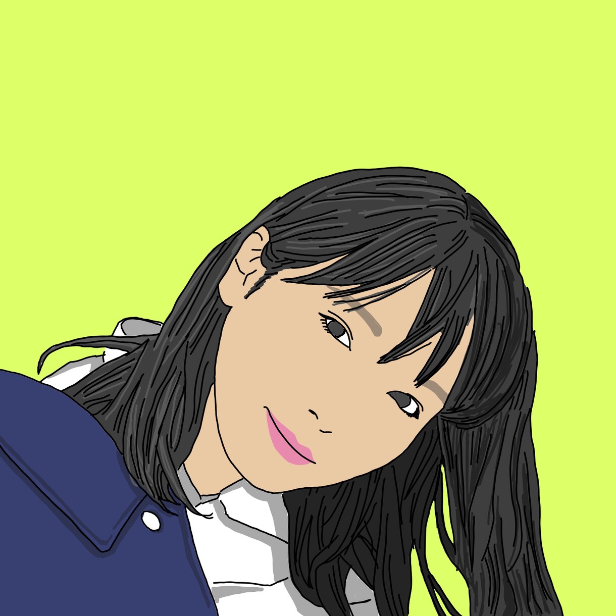 おしゃれなアイコン向けの似顔絵を描きます お写真をシンプルでカッコいいイラストに♬ イメージ6