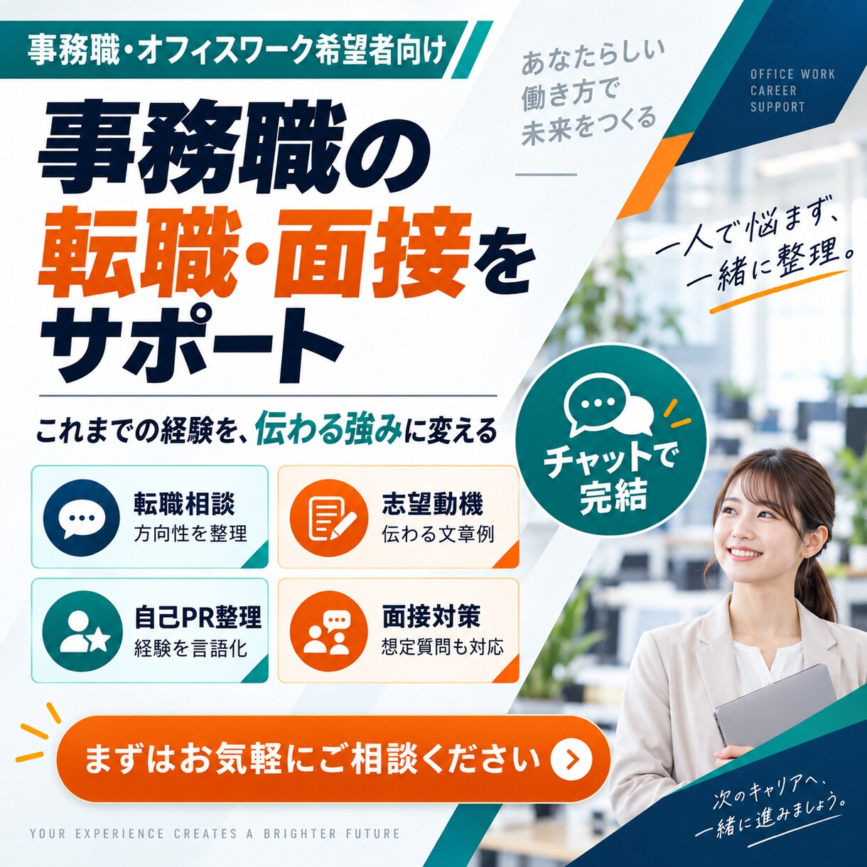 転職・面接の悩みをまるごとフルサポートします 実績1000名越え｜志望動機・自己PR・面接回答例まで対応 イメージ2