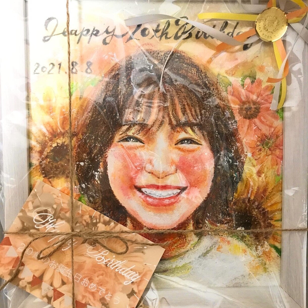 ずっと飾りたくなる似顔絵をお描きします アナログならではの暖かみを感じる色合い、風合いです イメージ8
