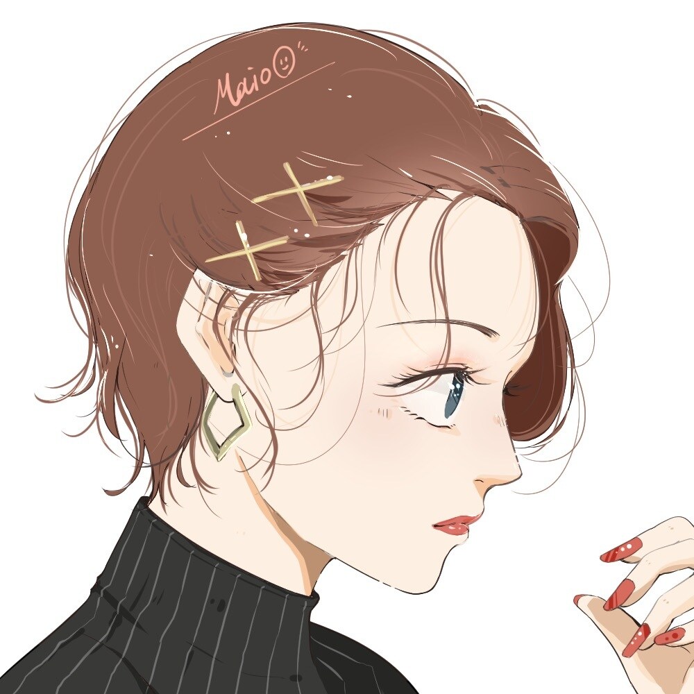 SNS用のアイコン作成致します キラキラかつシンプルな美男美女のイラスト描きます。 イメージ3