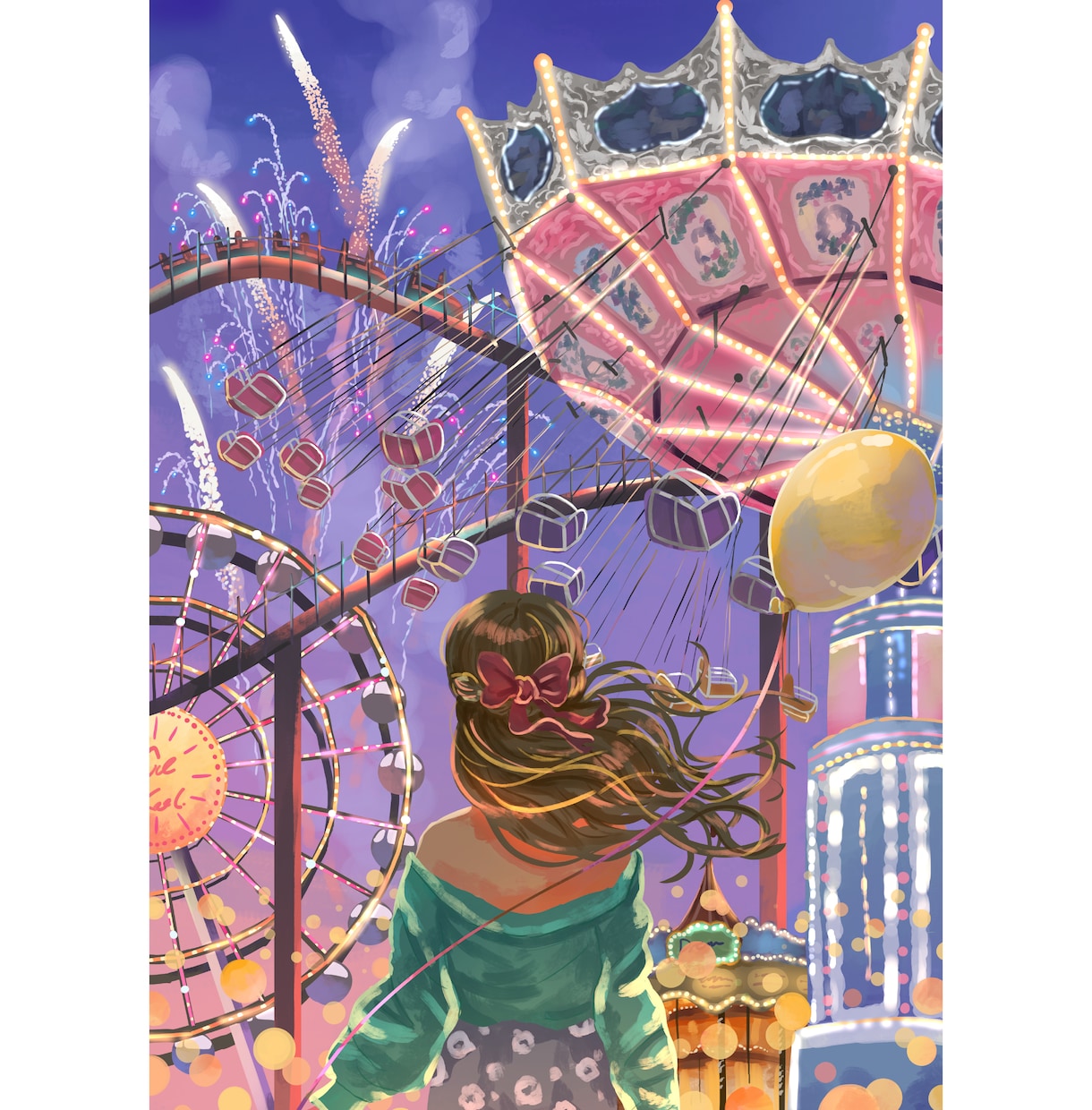 おしゃれで雰囲気のある背景イラスト描きます ヘッダー画像や挿絵、配信背景、書籍の表紙デザインに！ イメージ5