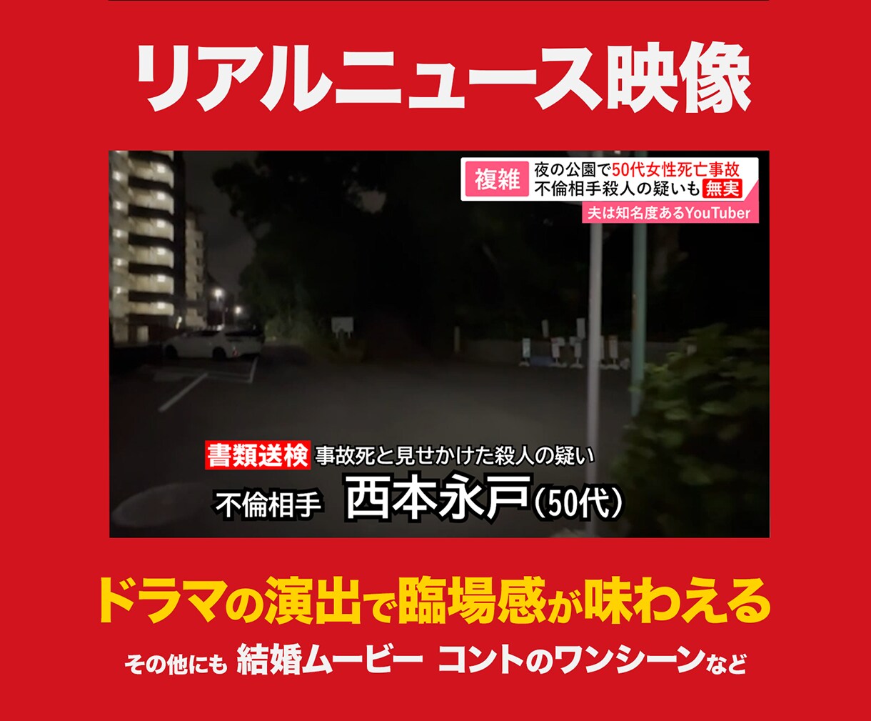 リアルなニュース映像作成します 様々なテレビ局のニュースを再現します イメージ1